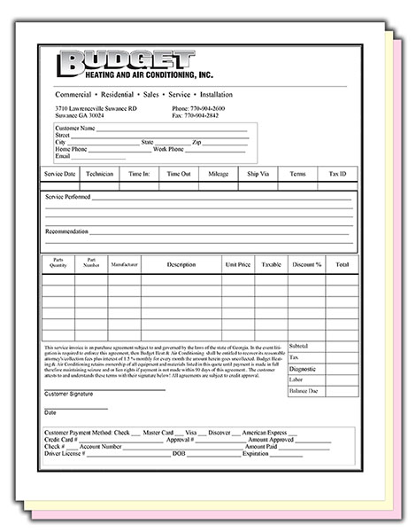 4 Part NCR Carbonless Forms - 8-1/2 x 14 - Click Image to Close
