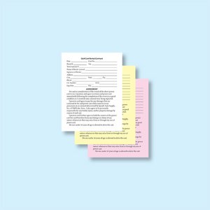 3 Part Carbonless Forms - 4-1/4 x 5-1/2 (image for) 3 Part Carbonless Forms - 4-1/4 x 5-1/2