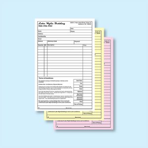 3 Part Carbonless Forms - 5-1/2 x 8-1/2 (image for) 3 Part Carbonless Forms - 5-1/2 x 8-1/2
