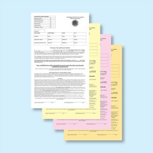 4 Part Carbonless Forms - 8-1/2 x 14 (image for) 4 Part Carbonless Forms - 8-1/2 x 14