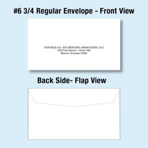 (image for) #6 3/4 Regular Envelope (standard gummed flap)