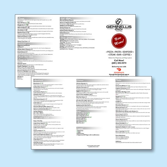 (image for) Restaurant Menus - 8.5x14