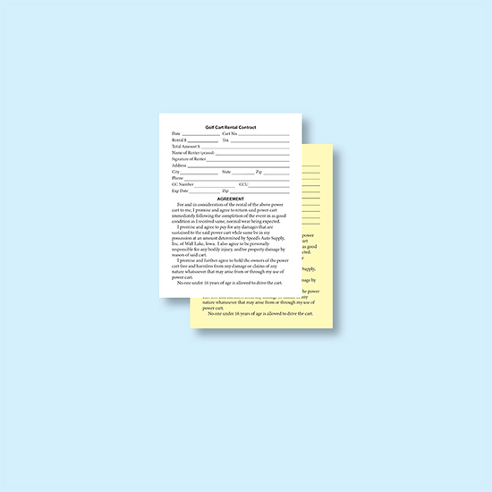 (image for) 2 Part Carbonless Forms - 4-1/4 x 5-1/2