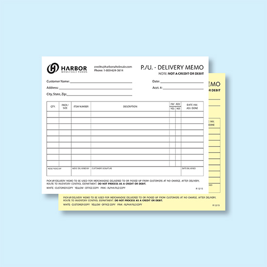(image for) 2 Part Carbonless Forms - 8 1/2 x 7