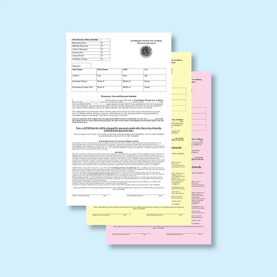 (image for) 3 Part Carbonless Forms - 8-1/2 x 14