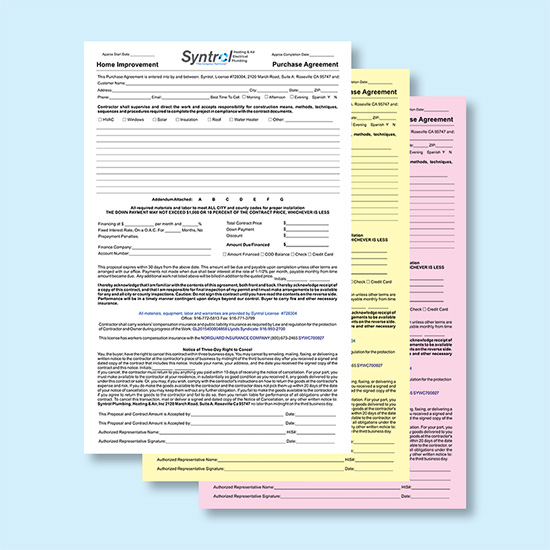 (image for) 3 Part Carbonless Forms - 11x17
