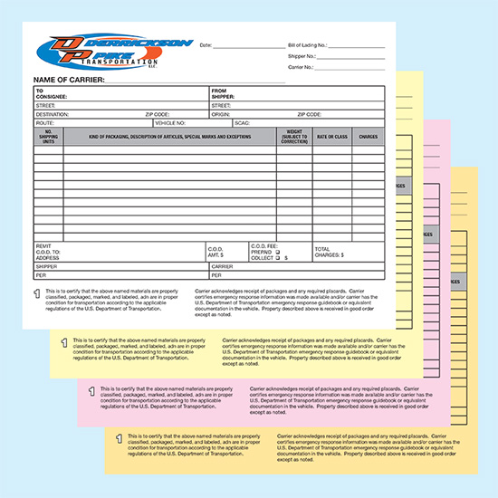 Modal Additional Images for 4 Part Carbonless Forms - 8-1/2 x 11