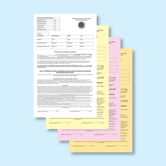 (image for) 4 Part Carbonless Forms - 8-1/2 x 14