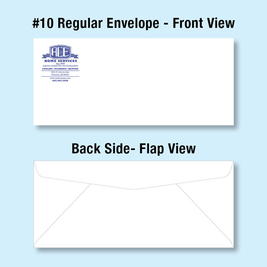 (image for) #10 Regular Envelope (standard gummed flap) - Click Image to Close