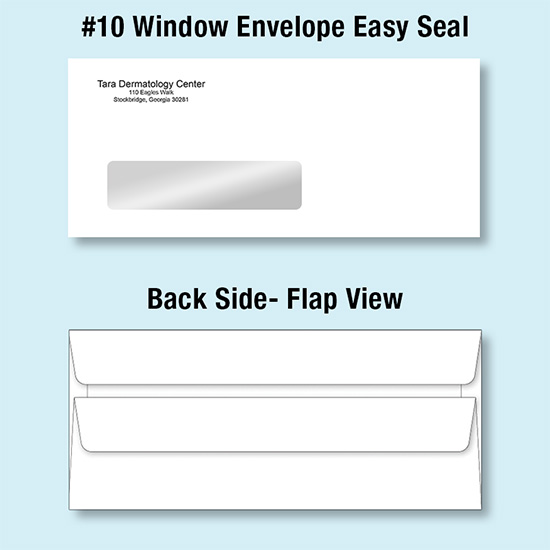 (image for) #10 Window Envelope with Easy Seal Flaps (Latex Gummed)