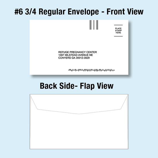 Modal Additional Images for #6 3/4 Regular Envelope (standard gummed flap)