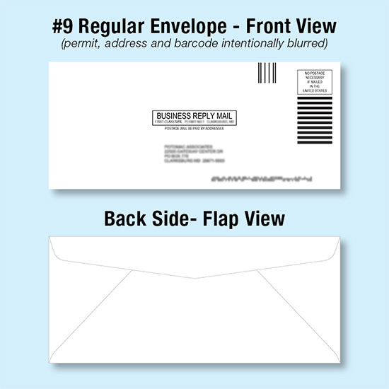 Modal Additional Images for #9 Regular Envelope (standard gummed flap)