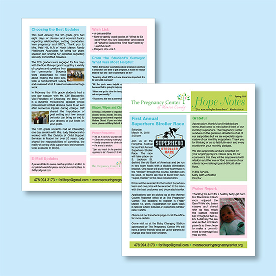 (image for) 2 Page Newsletter - 8½x11 Letter Size
